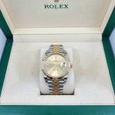 2020년 롤렉스 데이트 저스트 41mm 18k 골드 및 스틸 126333/랜덤 일련 번호